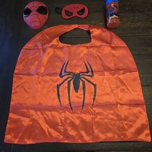 Spiderman Bundle with cape, masks, wallet & Watch